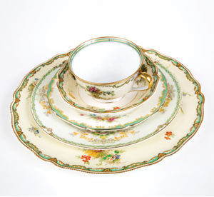 Floral vintage china for weddings, showers, tea parties, and other gatherings