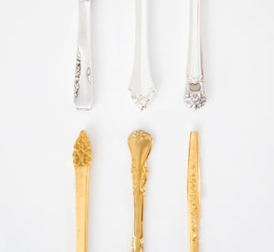 Gold and silver plated flatware/utensils